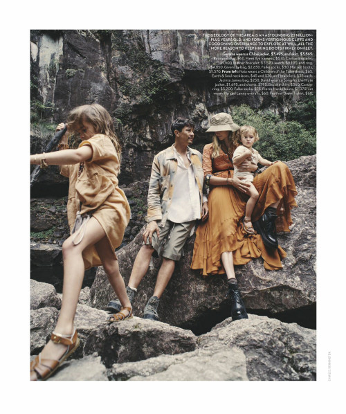 Gemma Ward, David Letts, Naia Letts, & Jet Letts x Charlie Dennington  |  Vogue Australia Decemb