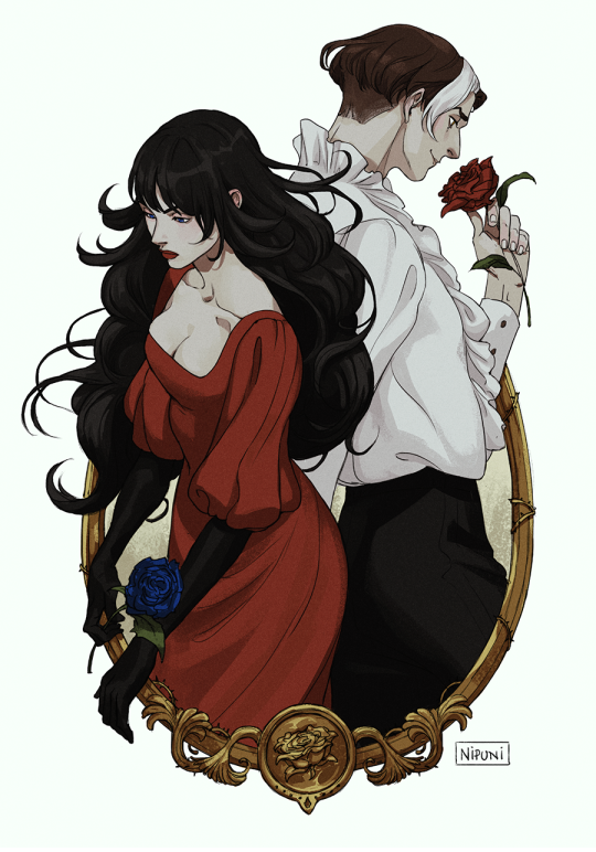 Death and Roses A speedpaint video of this will be avilable at my Patreon on september 1st! 😊
