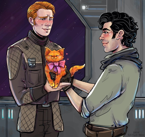 The Gift - Gingerpilot - Hux/Poe“She’s for you, Hux.” Resistance!Hux gets a very s