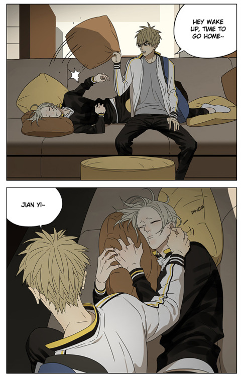 Old Xian update of [19 Days] “going home”, translated by Yaoi-BLCD.Previously, 1-54 with art/ /55/ /56/ /57/ /58/ /59/ /60/ /61/ /62/ /63/ /64/ /65/ /66/ /67/ /68, 69/ /70/ /71/ /72/ /73/ / 74/ /75, 76/ /77/ /78/ /79/ /80/ /81/ /82/ /83/ /84/ /85/