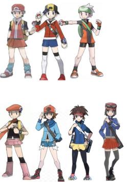 Brycewestgaard:  Pokémon Protagonists With Their Lower Halves Replaced By Their