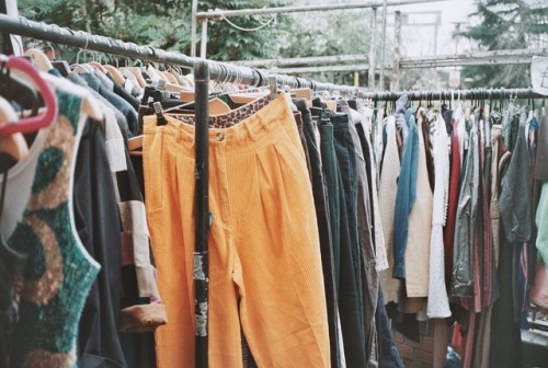 clothes on a clothes railPortobello Market