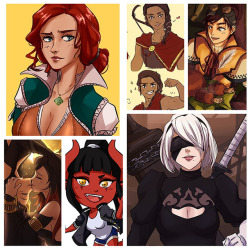 nikoniko808:June Reward Pack preview for my patreon! Triss and 2B also have variants available! A couple days left before July to pledge to get these rewards!