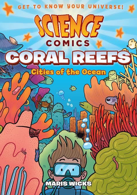 New book cover reveal!!  That’s right; I wrote and illustrated a comic book about coral r