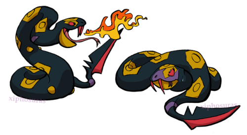 xiphosuras: Some sevipers. I used to not like it that much because its design is just kind of odd an