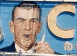 copyranter:  Billboards smoked in the 1960s (Camel billboard, via). 