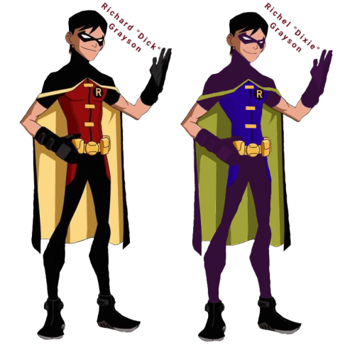 Richard “Dick” Grayson and Richel “Dixie” Grayson aka The Boy Wonders.They were 7 when they both bec