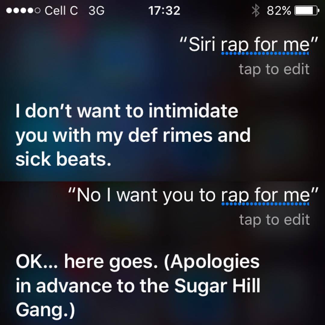 siri rap beat