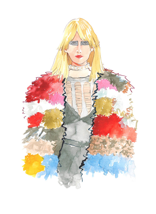hungryvoid: #saintlaurent #AW15 #fashionillustration @YSL 