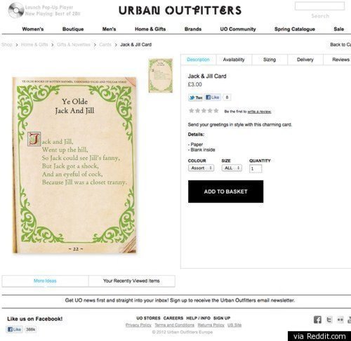 Stop shopping at Urban Outfitters.