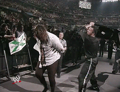 fuckyeah1990s:The Rock vs. Mankind (Royal Rumble 1999)