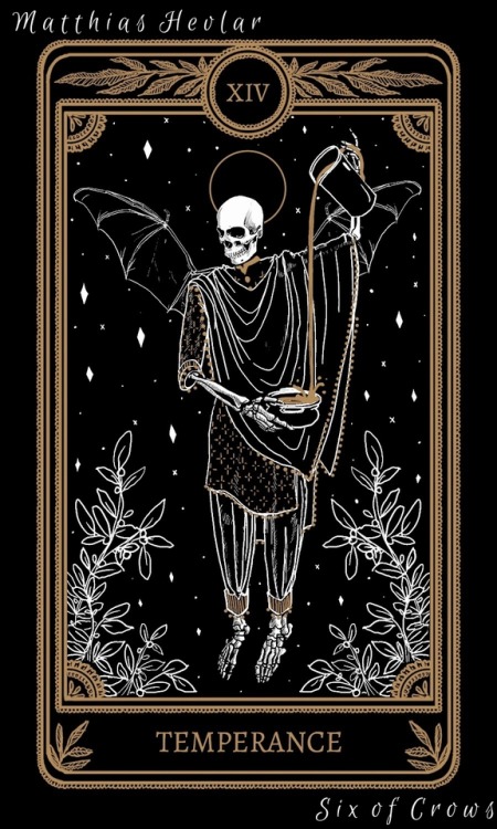 elixirclub:  Six of Crows - Tarot Cards No mourners. No funerals. Among them, it passed for good luck. Artwork by Amrit Brar 