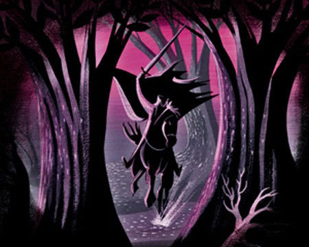 brianmichaelbendis:Mary Blair’s concept art for Disney’s The Legend of Sleepy Hollow (1949).Via: Mag