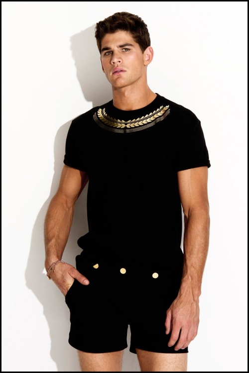 mancrushoftheday:  sigourapote:  Ryan Bertroche for by Seth Hutchinson Charlie by Matthew Zink Resort 2014 Collection  