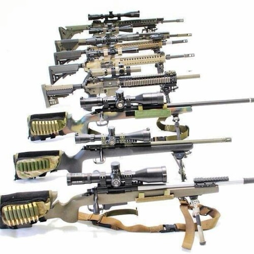 Long range rifles. Bad ass