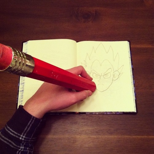 brightsplashes:  Tools of the trade  this dude is krillin it.