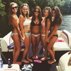 firstclassgreeks:  ΑΦ - West Virginia   Boob envy&ndash;”I better stand in profile and hide my front door,” say four of them beforehand&hellip;
