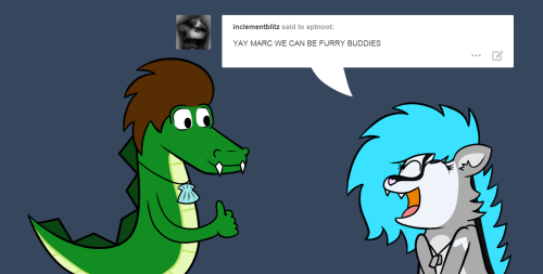 aptnoot:  Marc the Croc: I’m down! So is this the part were we yiff? Featuring: Atilla   xD