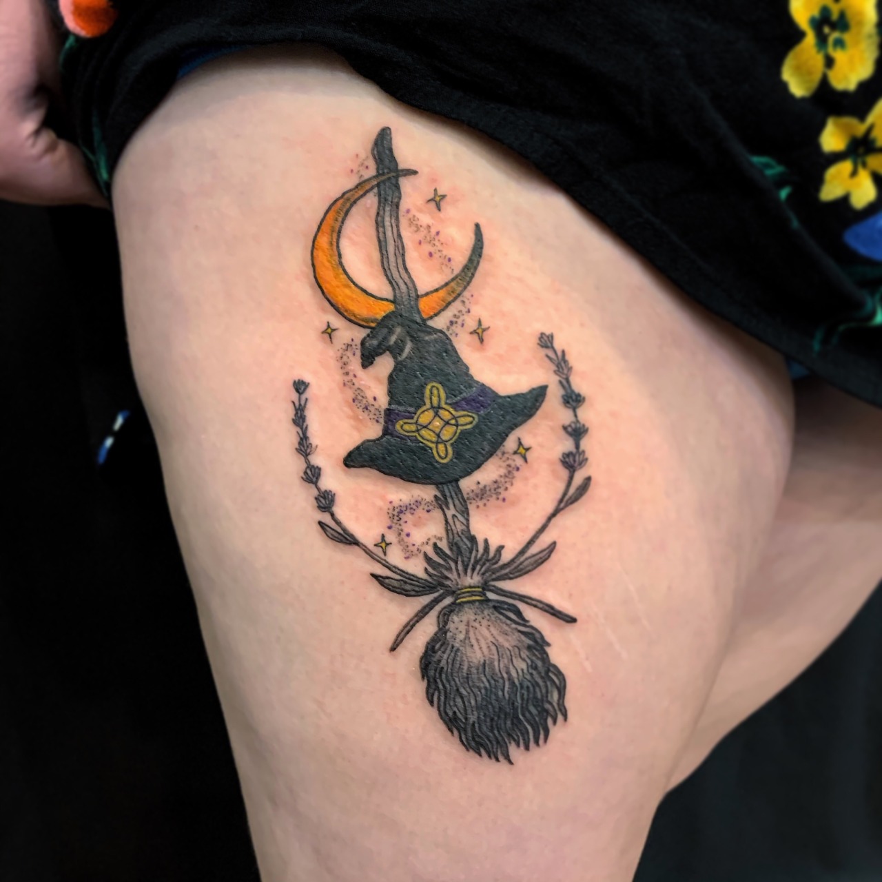 witch broomstick tattoo witch broomstick tattoo