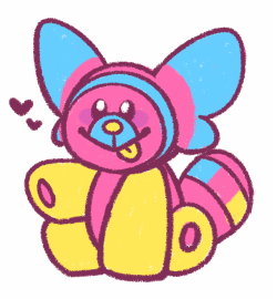 sugar-drift:  pride pokes for spacebearbilly on FA !  i’m doin pride-pokemon doodles like this thru my ko-fi for ū minimum, pm me if you’re interested :0 !  