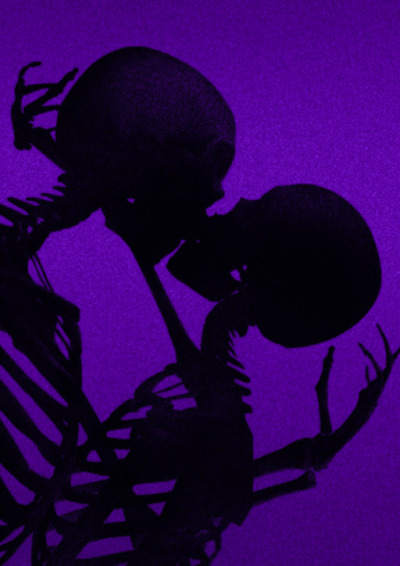 Skull Aesthetics Drawing Skeleton Psychedelic Art purple sticker  desktop Wallpaper png  PNGWing