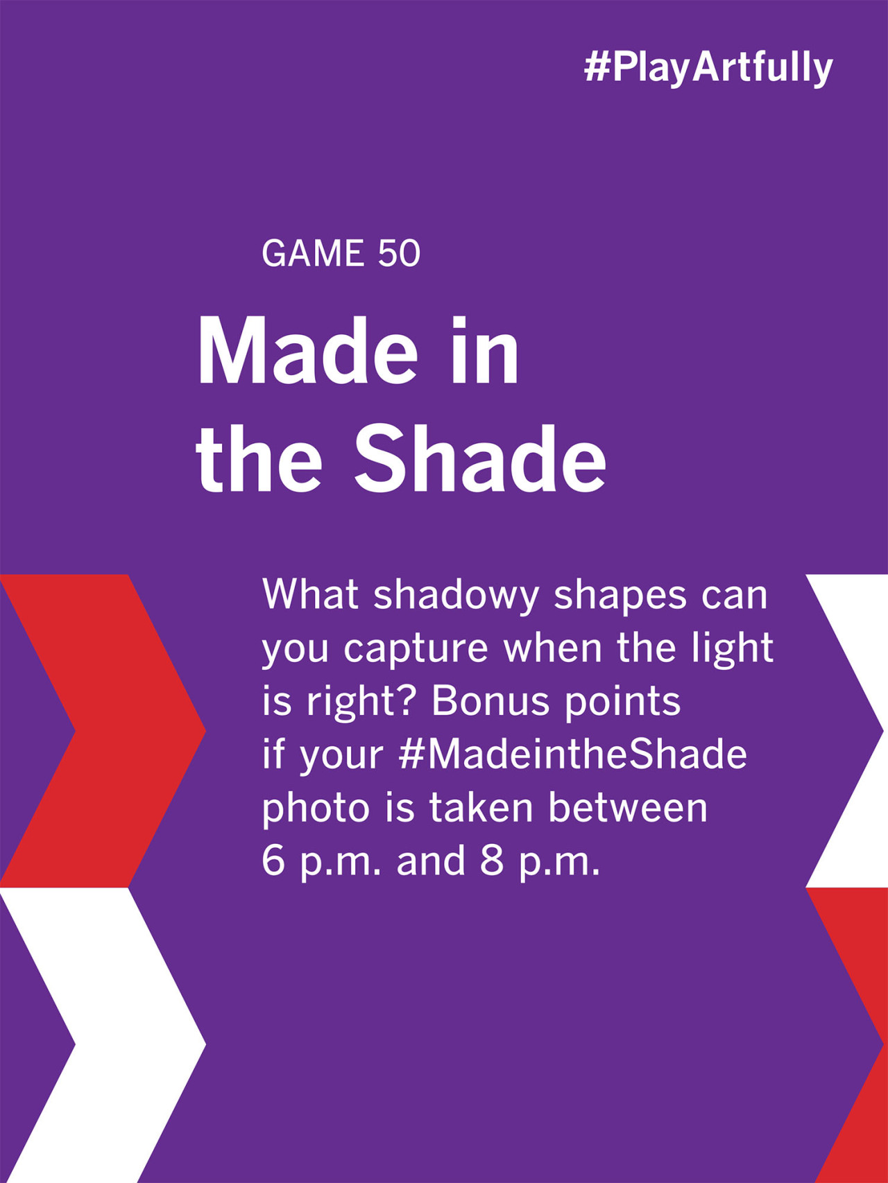 sfmoma:  To #PlayArtfully today, use the power of the sun and the buildings, objects