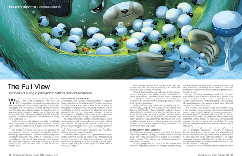 An illustration created for the January/February issue of PlanAdviser. So many sheep wowowow!