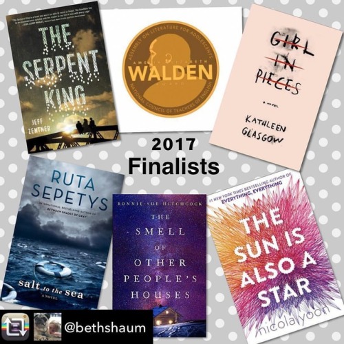 Wahoo, I&rsquo;m so thrilled that #thesunisalsoastar is a finalist for the Amelia Elizabeth Walden B