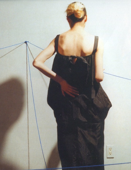 insidethevisible:  shoulderblades:  y’s spring/summer 1998 photographed by chikashi suzuki purple fa