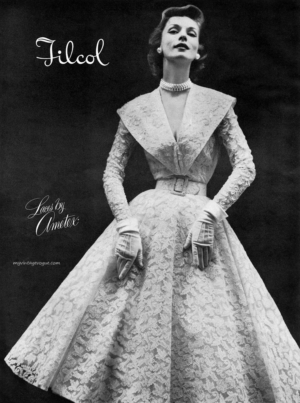 theniftyfifties:  Fashion by Filcol, 1952 