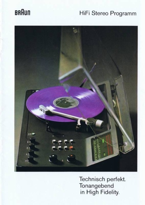 Braun, programme brochure for stereo products, 1971