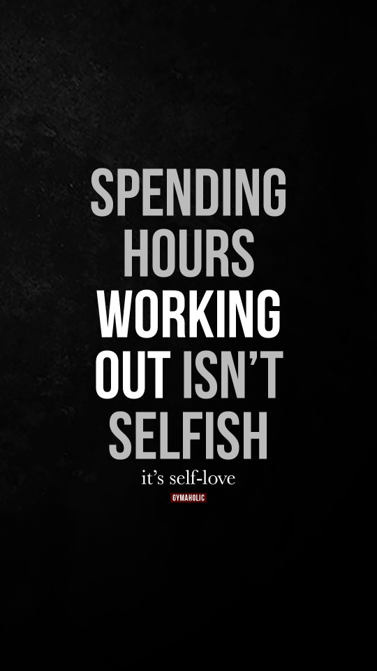 Spending hours working out isn’t selfish