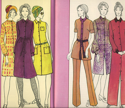 Vintage fashion - Groot zelfmaakmode boek - Encyclopedia of dressmaking - 1972