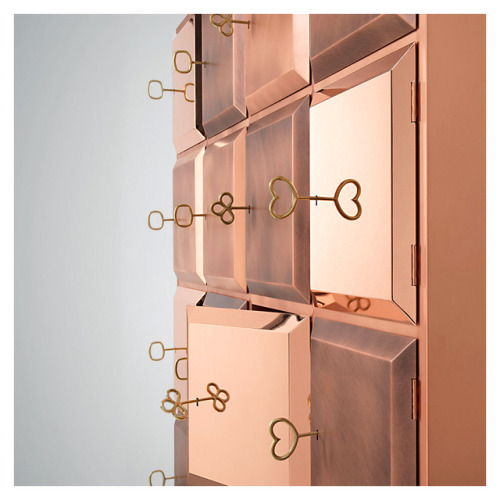 styletaboo: Nika Zupanc - Longing Cabinet for De Castelli [copper, 2017]