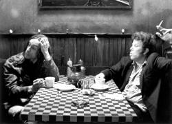 seafaringgypsy:  Iggy Pop and Tom Waits “Coffee and Cigarettes,” by Jim Jarmusch, 2004