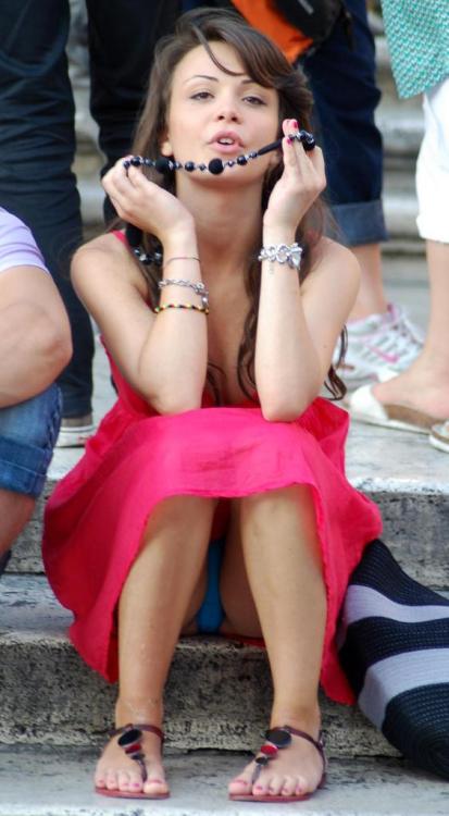 upskirt view