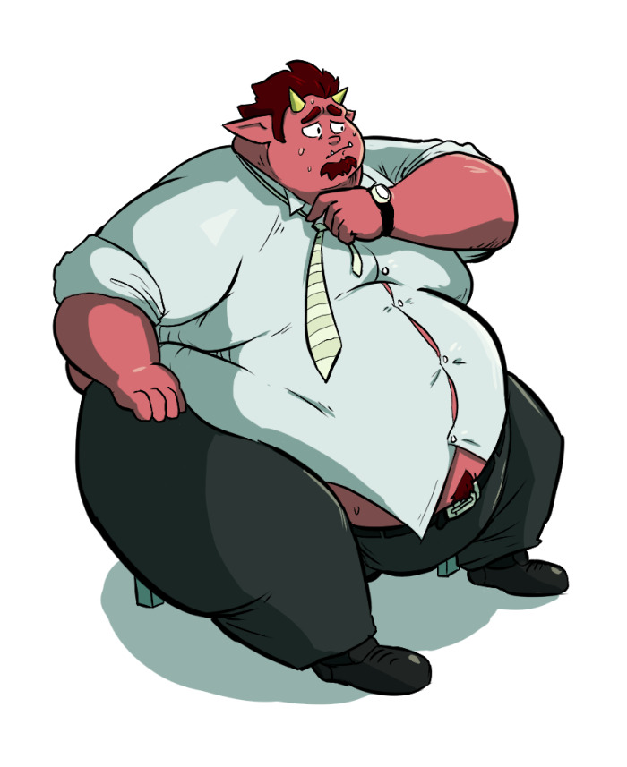 smandraws:-a nervous office oni-