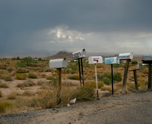 Arizona, USA
Take on a mini roadtrip from Los Angeles to Monument Valley and back in a week. Driving back to LA you could see the storm in the distance, it was just starting to rain and I saw a break in the clouds and had to pull over, the mailboxes...