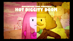 Hot Diggity Doom - title carddesigned by Tom Herpichpainted by