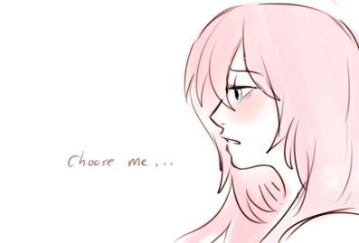 ahhh i finally get to upload this  messing with kaito/miku/luka themed to the song “choose me” continue under cut (theres a cut not because of nsfw or anything but because i am a shy //sob)                    whoops it got kinda sad  that