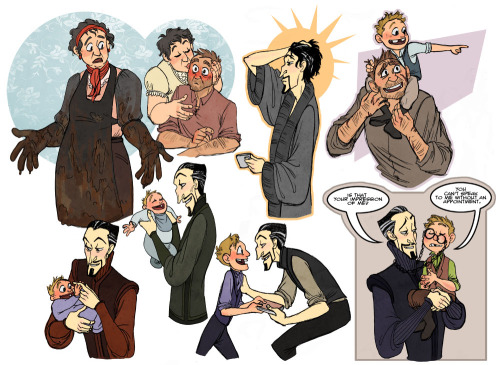 disasterscenario:Vimes: Family Edition…plus Vetinari because the idea that he and babby Sam are bros