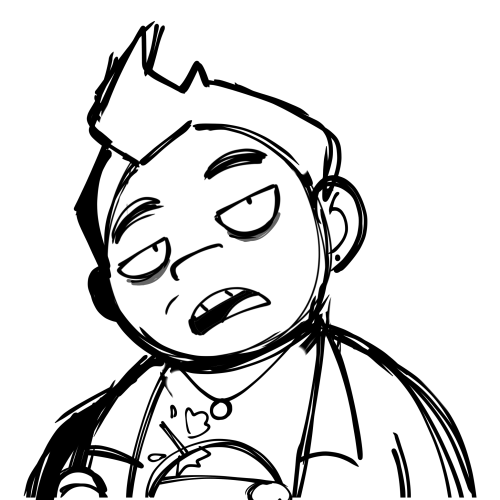 I Cant Draw Him Smiling For Some Reason Guess Hes In A Phase