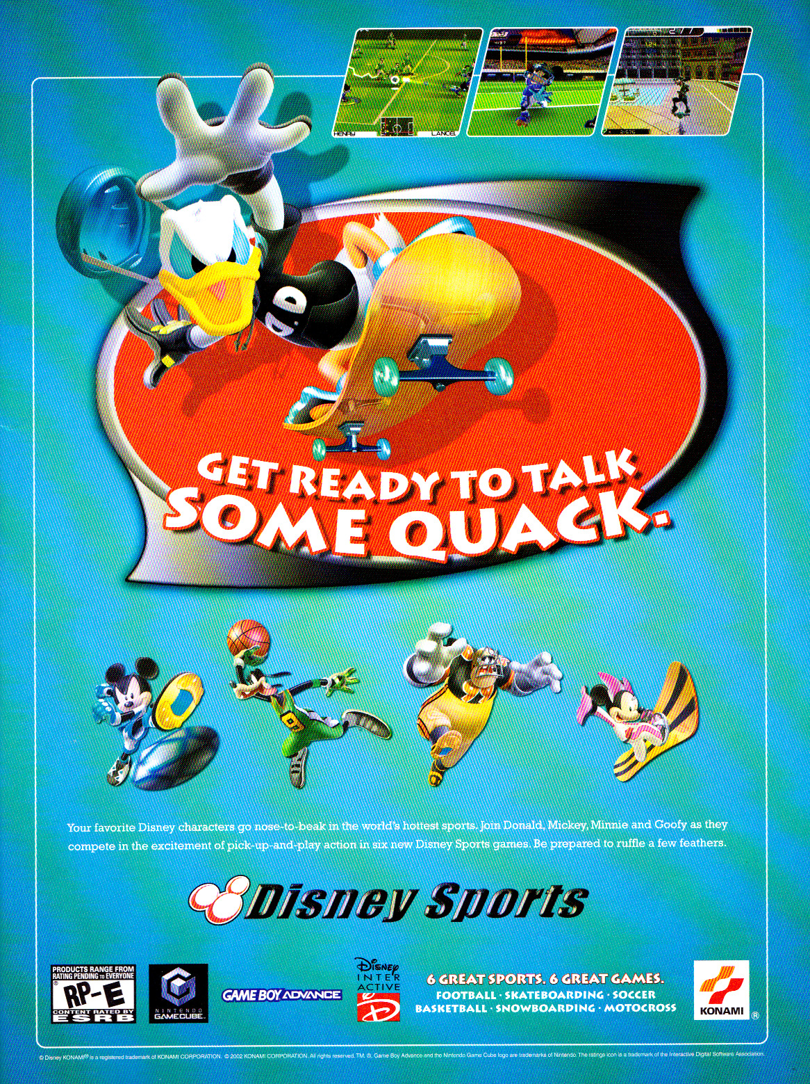 “Disney Sports”
• GamePro, January 2003 (#172)