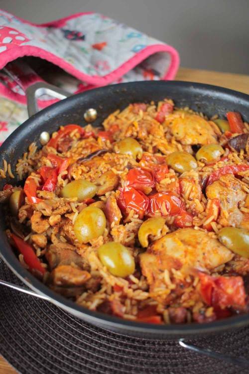 One Pot Spanish Chicken and Rice Get the recipe