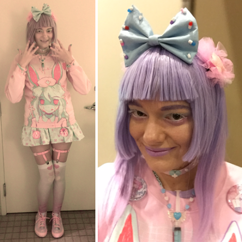 Last week I went to Phoenix Comicon and wore menhera and yume kawaii outfits.Menhera credits:Sweater