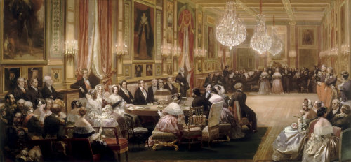 Concert Hall in the Palace of Guise in 1843 by Eugene Louis Lami 