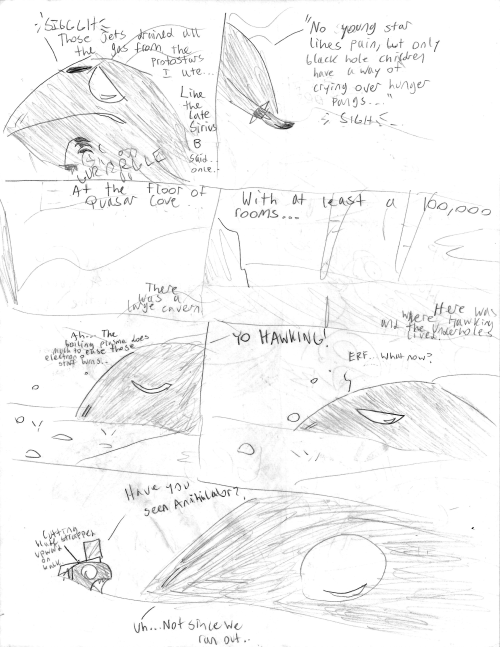 OLD ART - THE GALACTIC CITY, PART 3More of that old comic I sketched when I was 16 because pandemic 