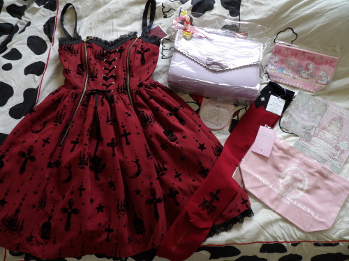 Angelic Pretty Paris haul :)I’ve bought the Holy Lantern JSK and the socks at the new shop (which is