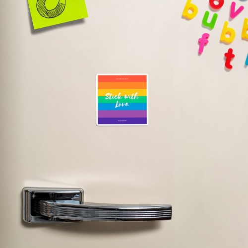 (via LGBTQ Gay Pride Parade 2022 - Stick With Love Magnet by Rogue-Sloth)