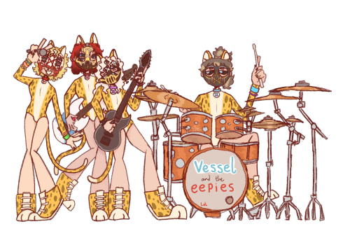 I Was Looking Up Josie And The Pussycats For Pose References Then Decided To Draw St As Josie And The